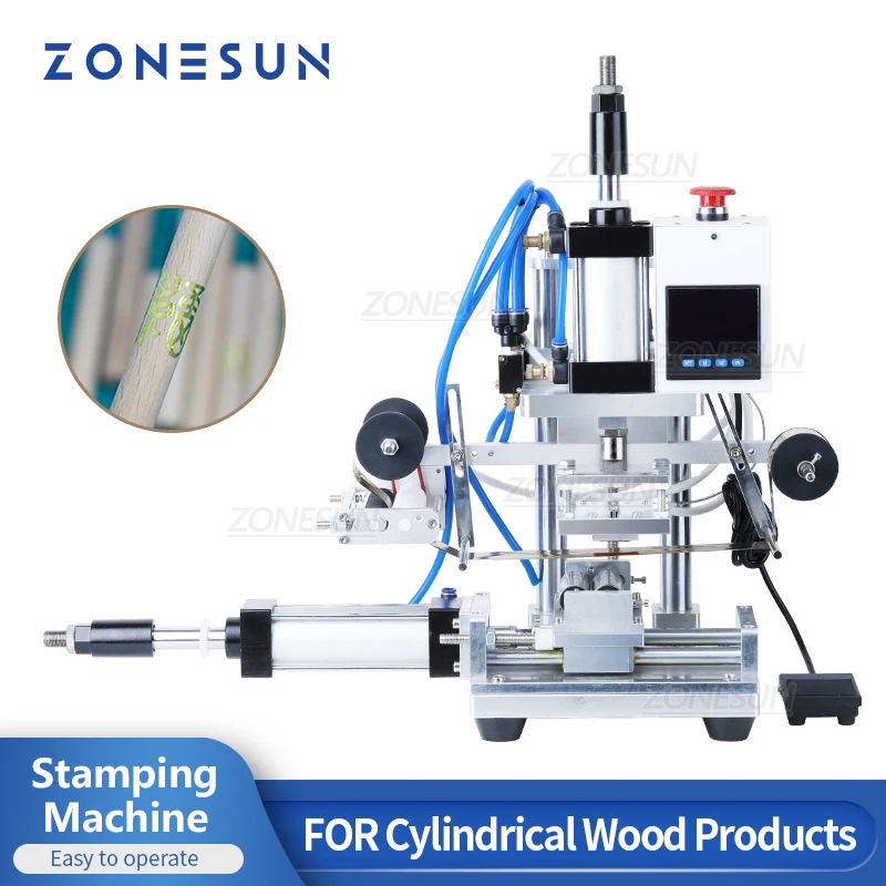 Foil Transfer Machine - ZONESUN Hot Stamping Machine Automatische papierloopfunctie