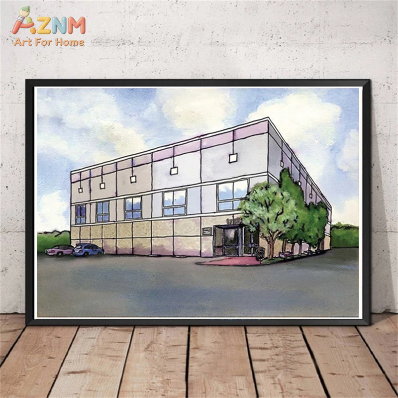 AZNM aquarel moderne commercië - Commercial Wall Printing recensie en prijs